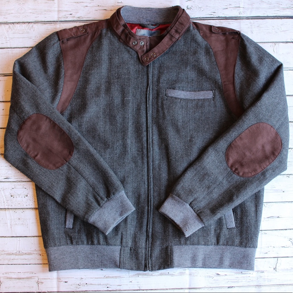 Slate & Stone Tweed Bomber Jacket